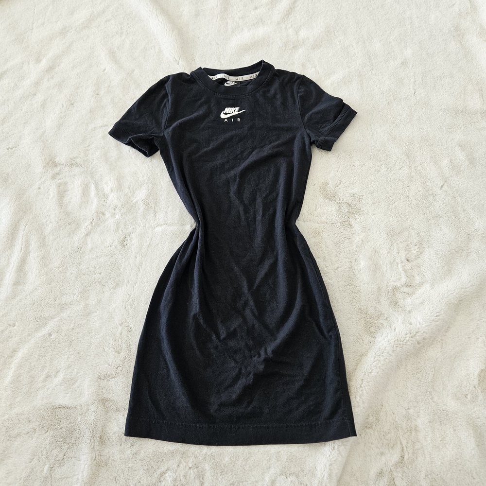 Nike Air Black Tshirt Dress T-shirt Dress With Logo Small